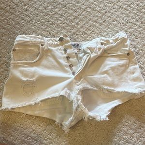 Agolde jean shorts distressed size 28